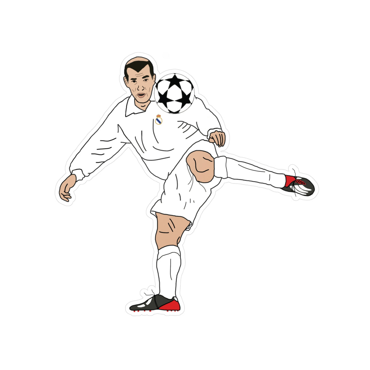 Sticker Zizou Real