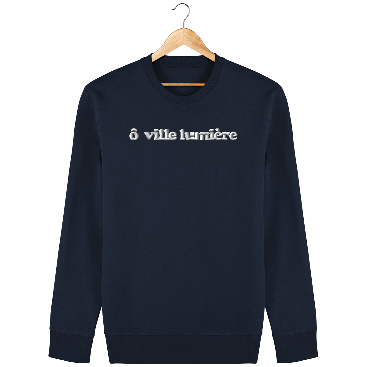 Sweat ô ville lumière brodé