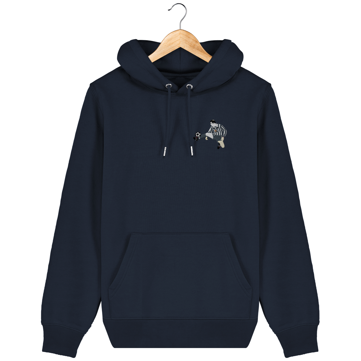 Sweat capuche Zizou Juve brodé