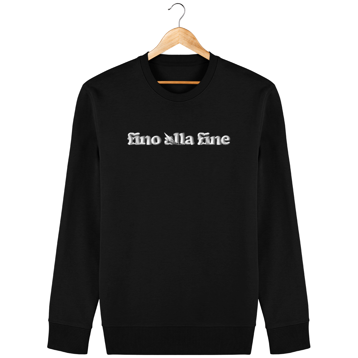 Sweat fino alla fine brodé