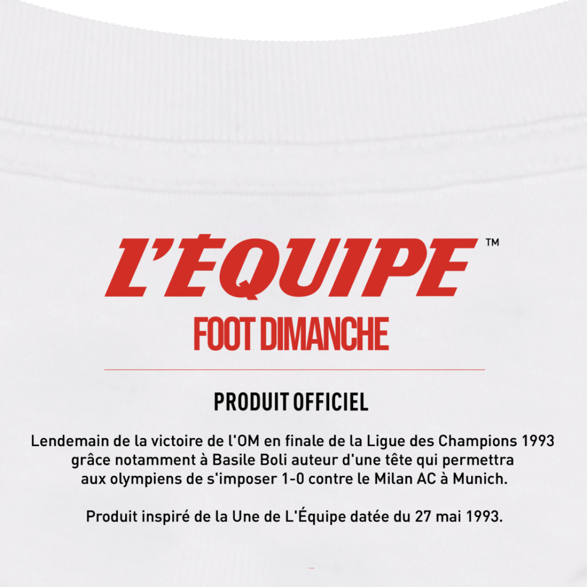 Tee Shirt Le jour de gloire - L'Equipe x Foot Dimanche - SOLDES