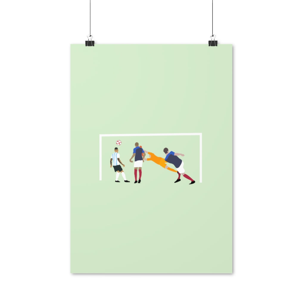 Poster Second Poteau Pavard - Foot Dimanche