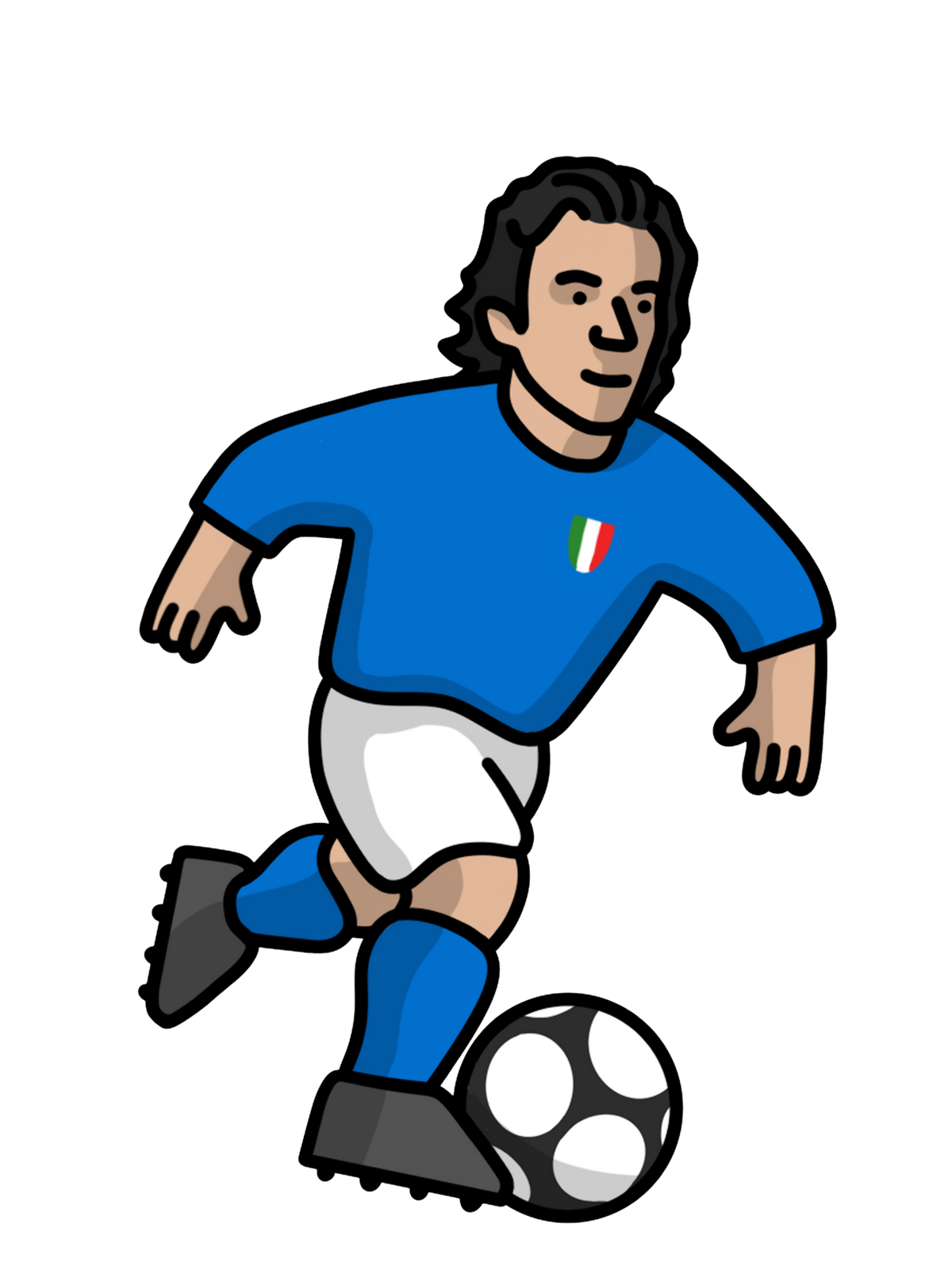 Chaussettes Alessandro Del Piero Italie - Foot Dimanche x Clément Striano
