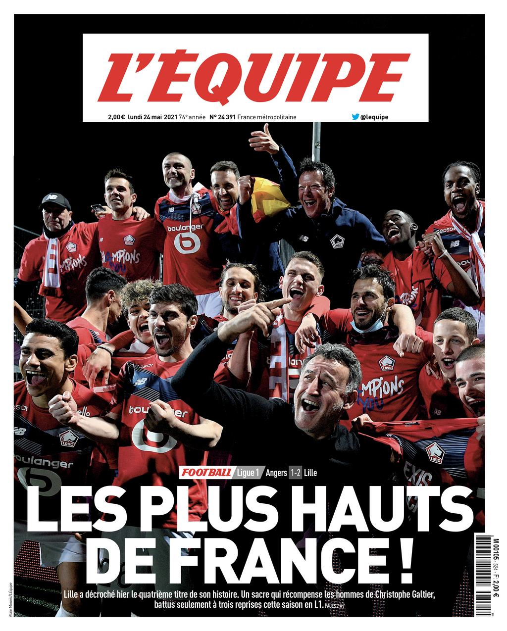 Tee Shirt Les plus Hauts de France - L'Equipe x Foot Dimanche