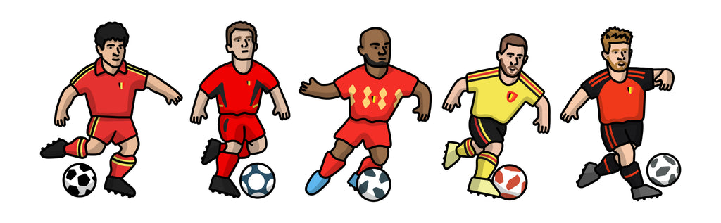 Tee Shirt Belgique - Foot Dimanche x Clément Striano