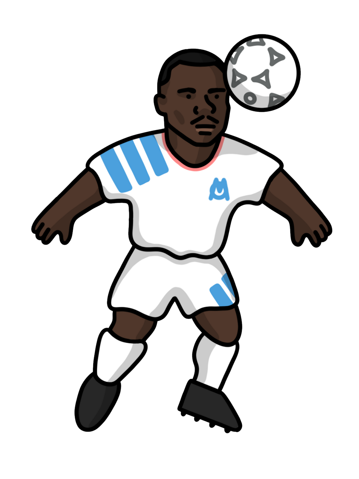 Pack 5 Chaussettes Marseille - Foot Dimanche x Clément Striano