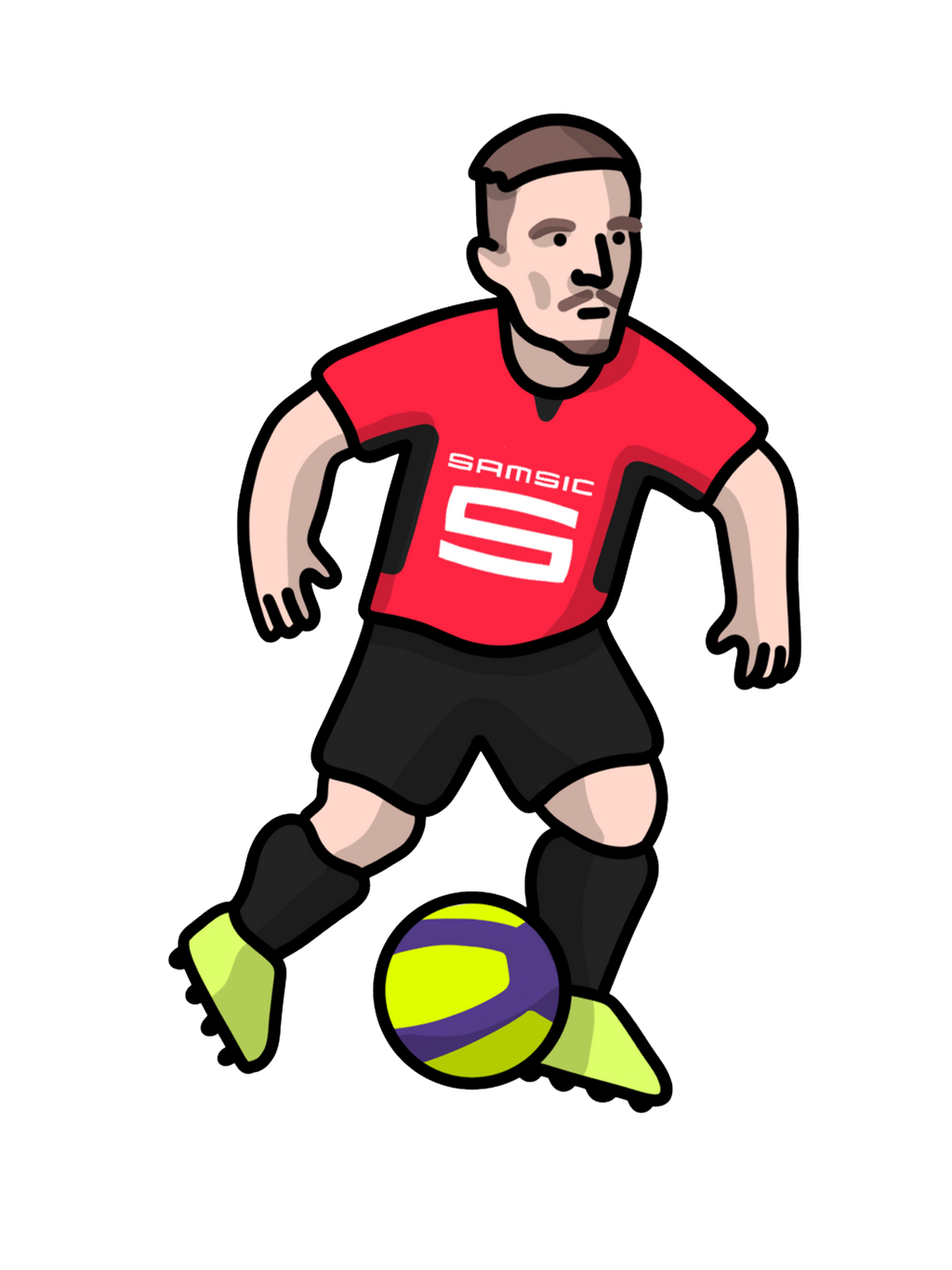 Chaussettes Bourigeaud - Foot Dimanche x Clément Striano