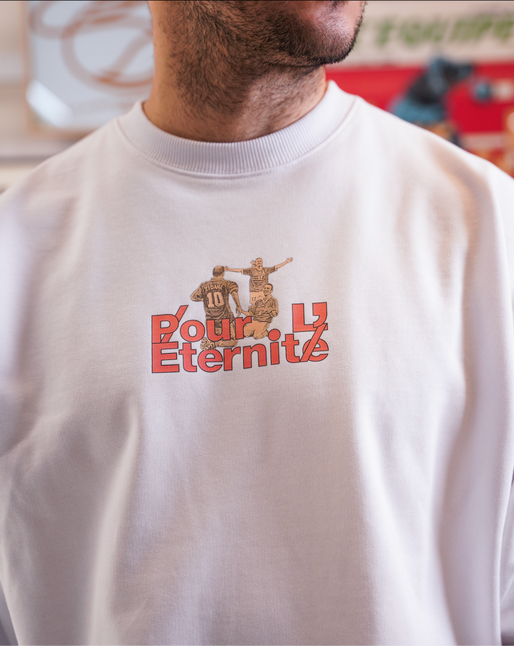 Sweat Pour l'éternité - L'Equipe x Foot Dimanche - version rouge