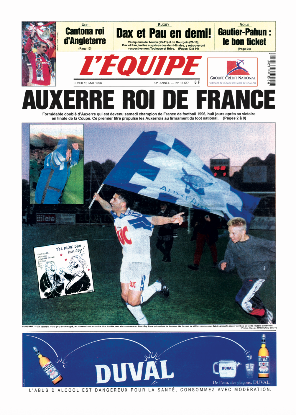 Tee Shirt Auxerre Roi de France - L'Equipe x Foot Dimanche