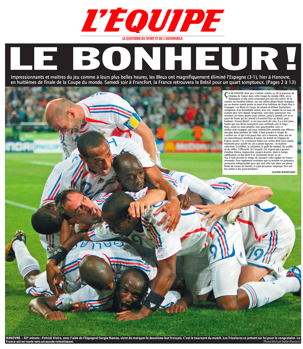 Tee Shirt Le Bonheur - L'Equipe x Foot Dimanche