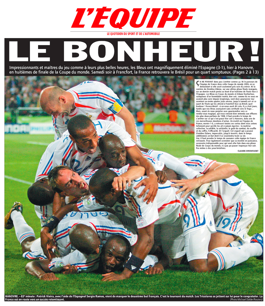 Tee Shirt Le Bonheur - L'Equipe x Foot Dimanche