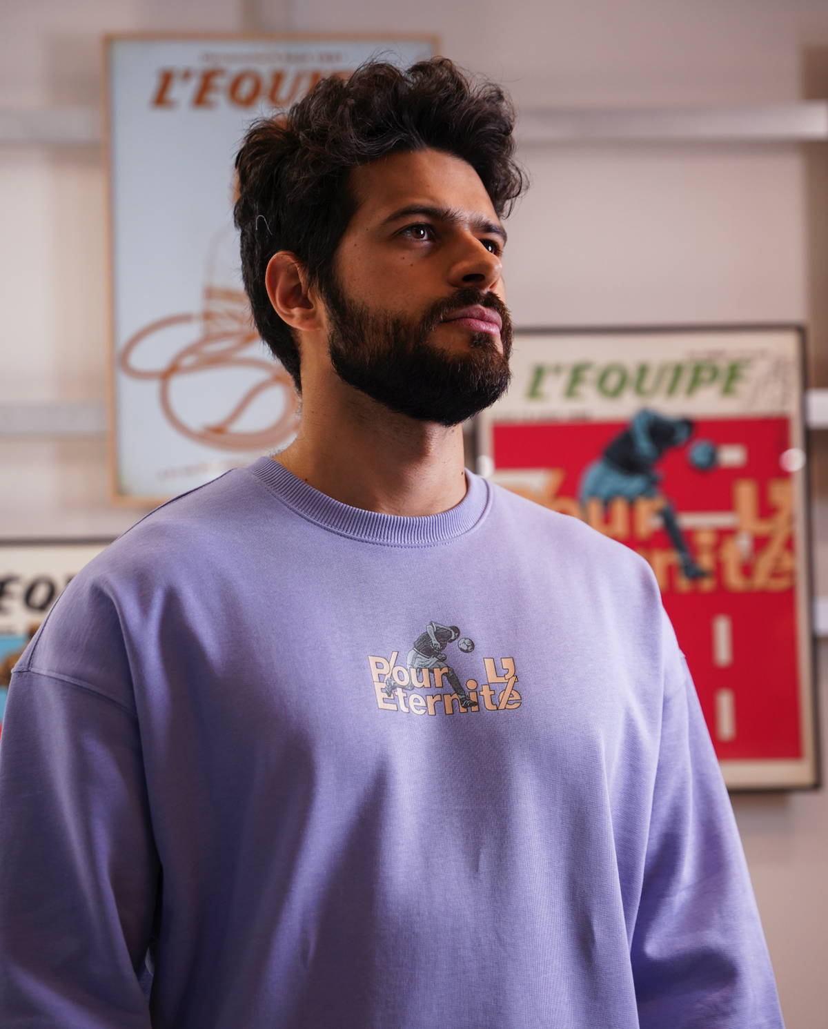 Sweat Pour l'éternité - L'Equipe x Foot Dimanche- version bleue