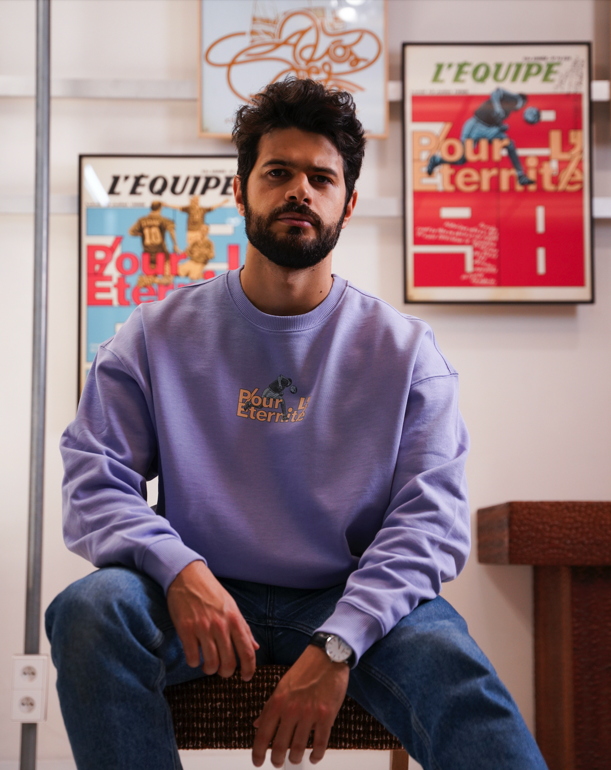 Sweat Pour l'éternité - L'Equipe x Foot Dimanche- version bleue