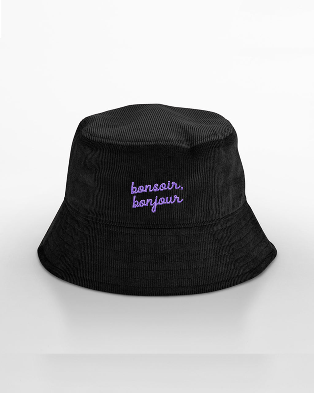 Chapeau Bob Bonsoir, Bonjour brodé - Cazarre x Foot Dimanche