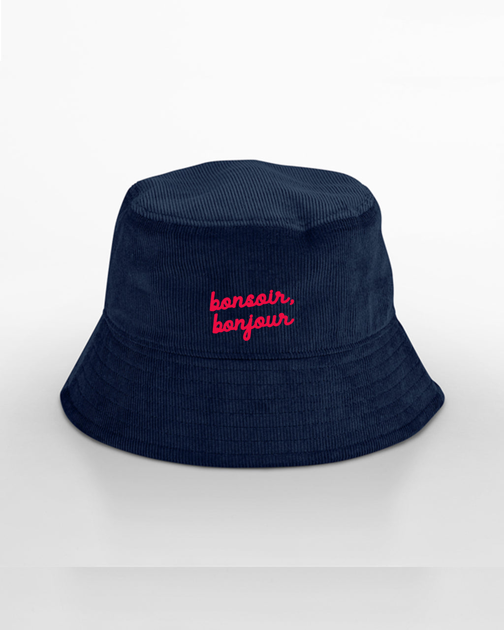 Chapeau Bob Bonsoir, Bonjour brodé - Cazarre x Foot Dimanche