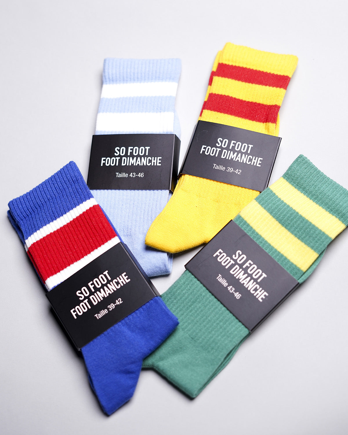 Chaussettes Ciel et Blanc - So Foot x Foot Dimanche