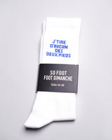 Chaussettes FOOT J'tire d'aucun des deux pieds - So Foot x Foot Dimanche