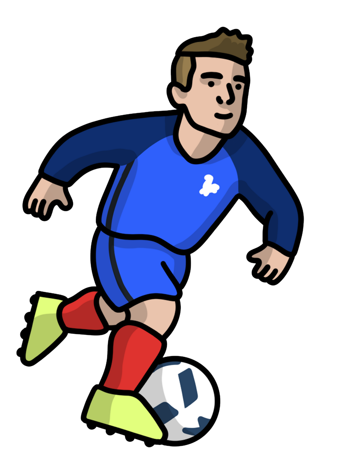 Chaussettes Griezmann France - Foot Dimanche x Clément Striano