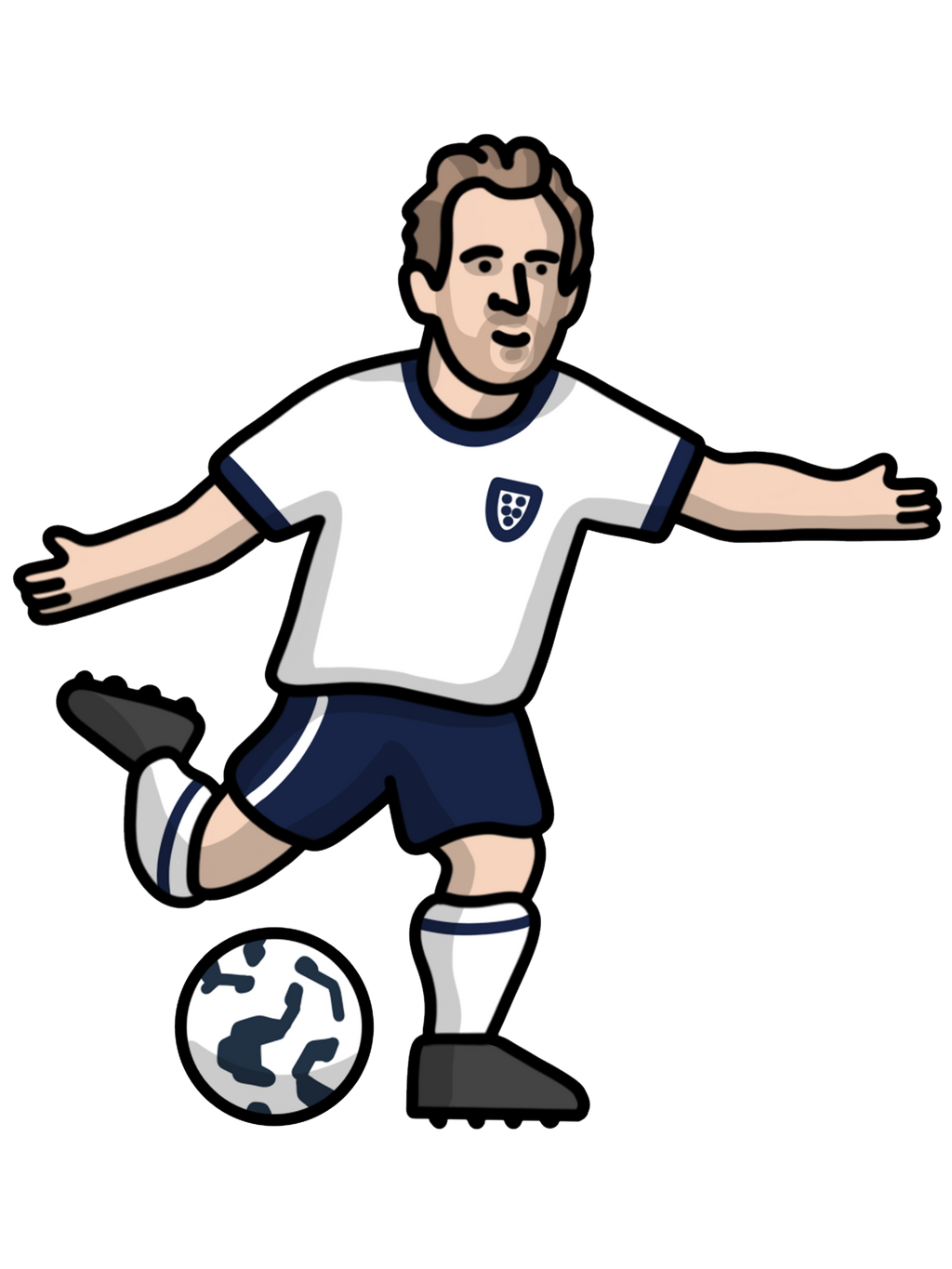Chaussettes Harry Kane Angleterre - Foot Dimanche x Clément Striano