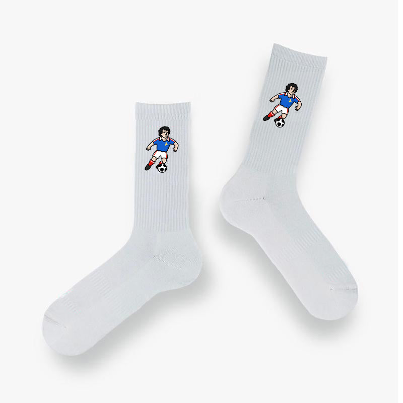 Chaussettes Platini France - Foot Dimanche x Clément Striano