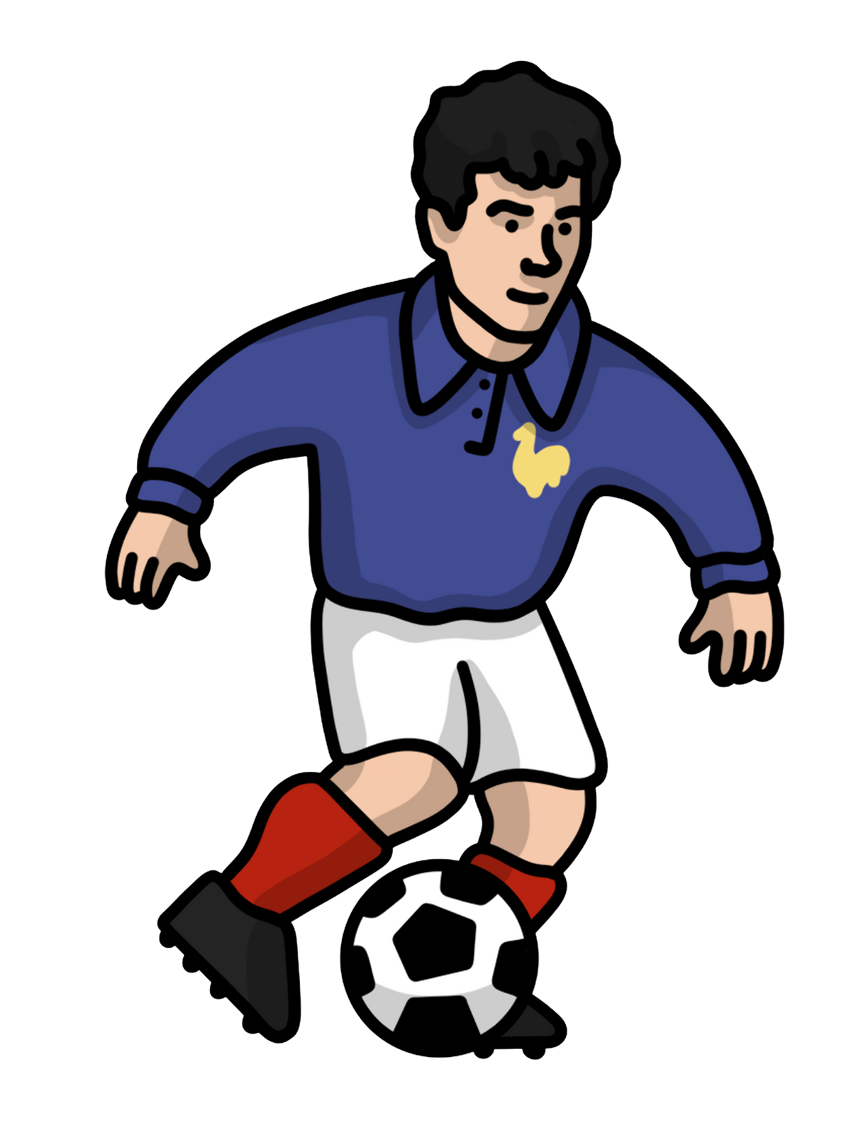 Chaussettes Just Fontaine France - Foot Dimanche x Clément Striano
