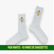 Pack 5 Chaussettes Nantes - Foot Dimanche x Clément Striano