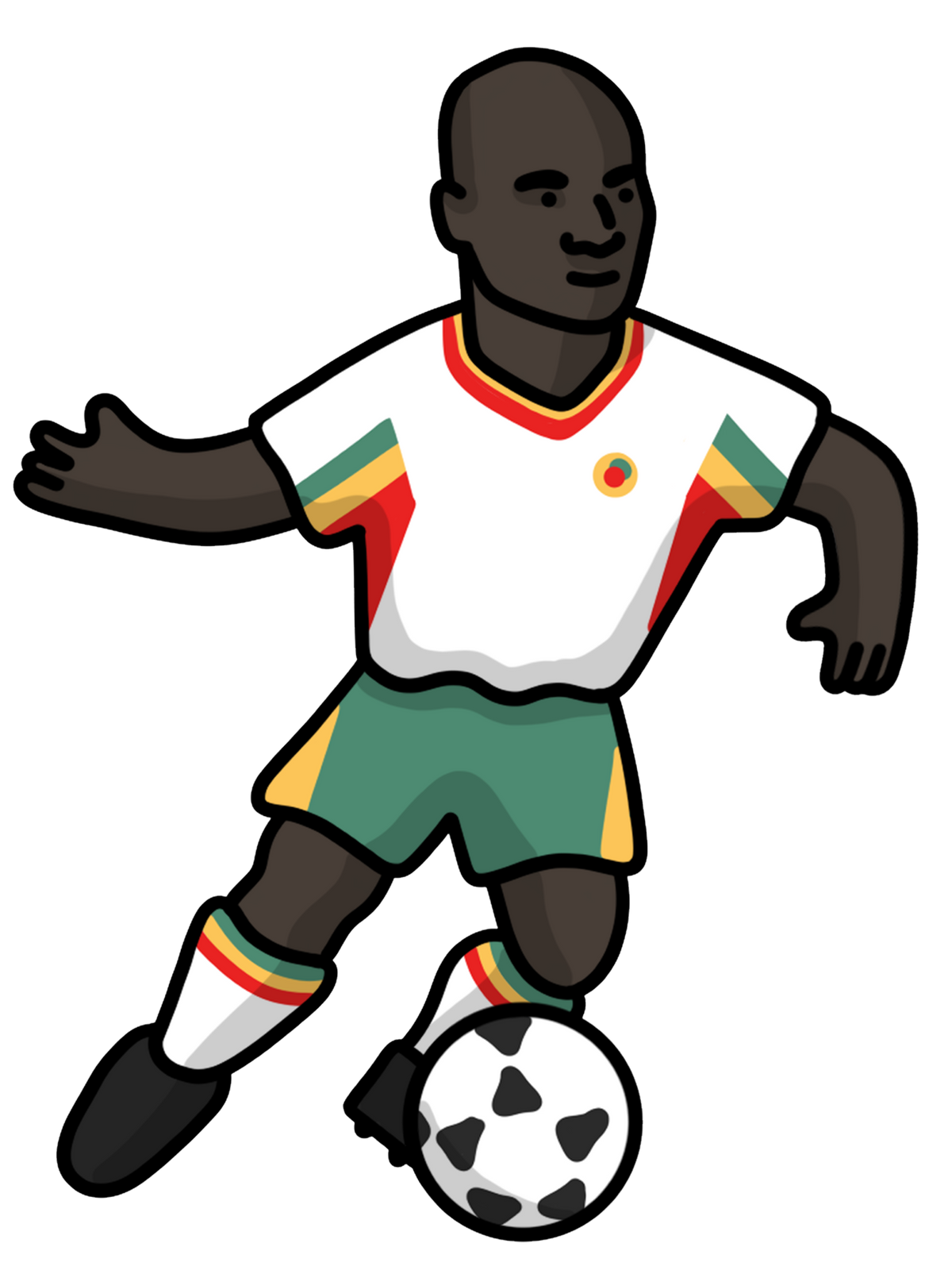 Chaussettes Papa Bouba Diop Sénégal - Foot Dimanche x Clément Striano