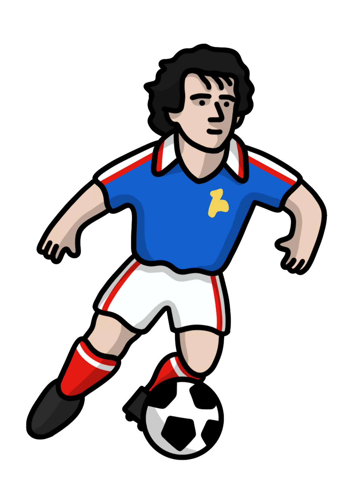 Chaussettes Platini France - Foot Dimanche x Clément Striano