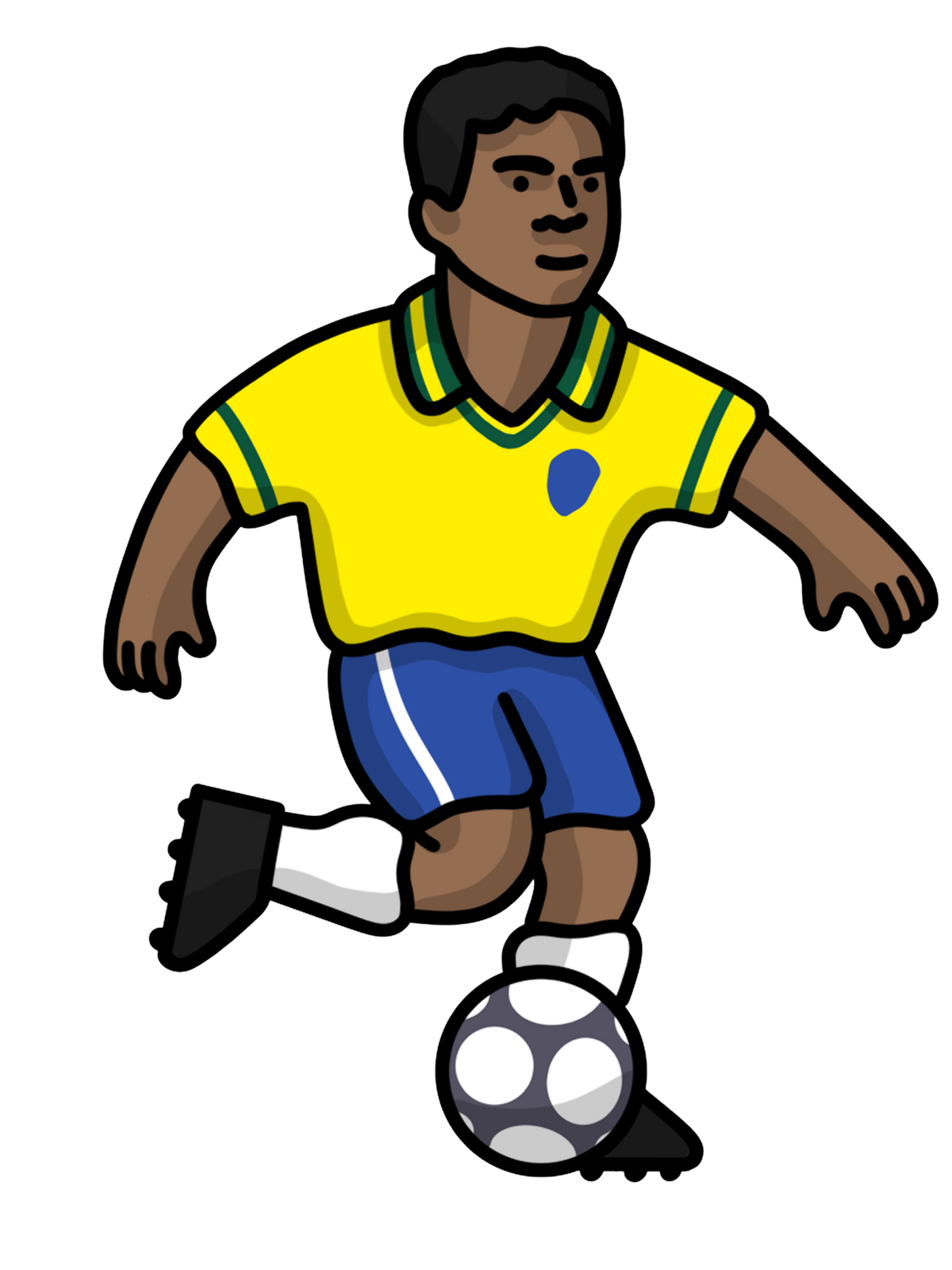 Chaussettes Romario Brésil - Foot Dimanche x Clément Striano