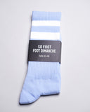 Chaussettes Foot Ciel et Blanc - So Foot x Foot Dimanche