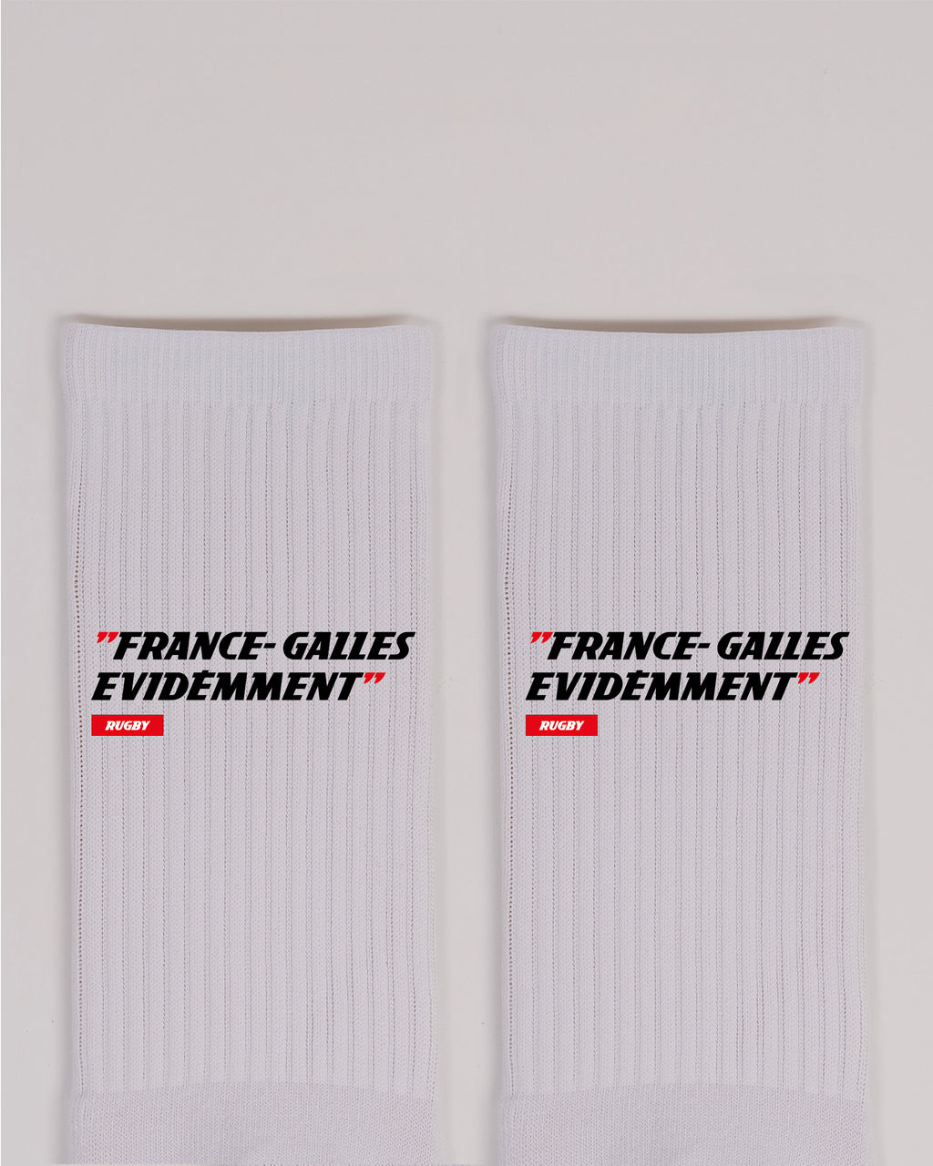 Chaussettes France Galles, Evidemment - L'Equipe x Foot Dimanche
