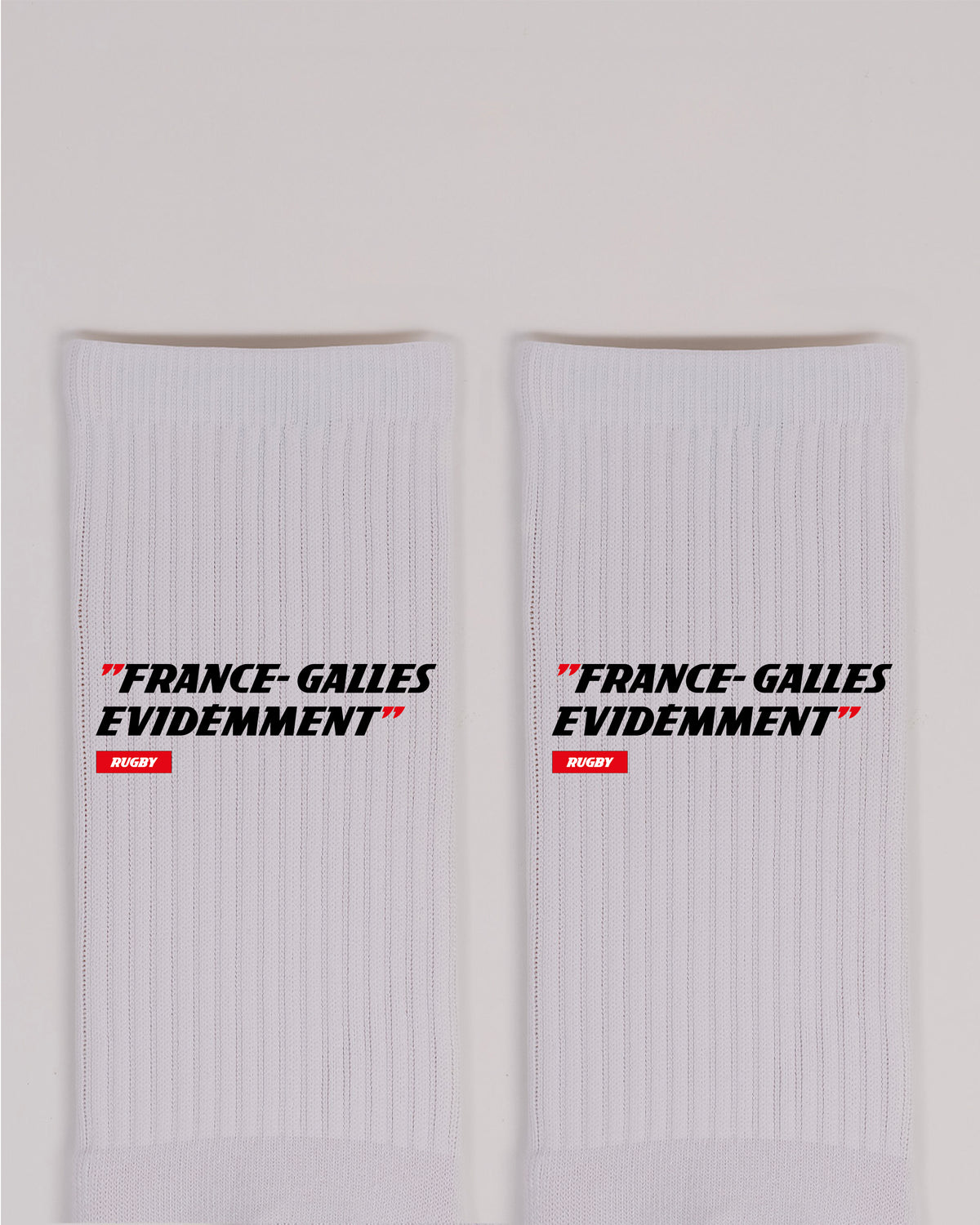 Chaussettes France Galles, Evidemment - L'Equipe x Foot Dimanche