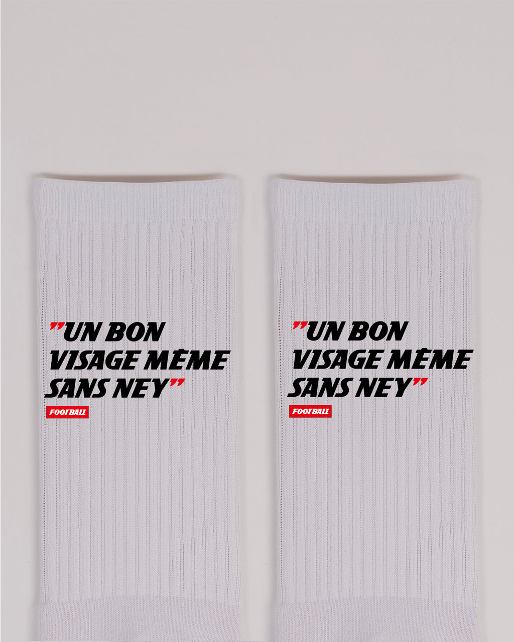 Chaussettes Un bon visage même sans Ney - L'Equipe x Foot Dimanche