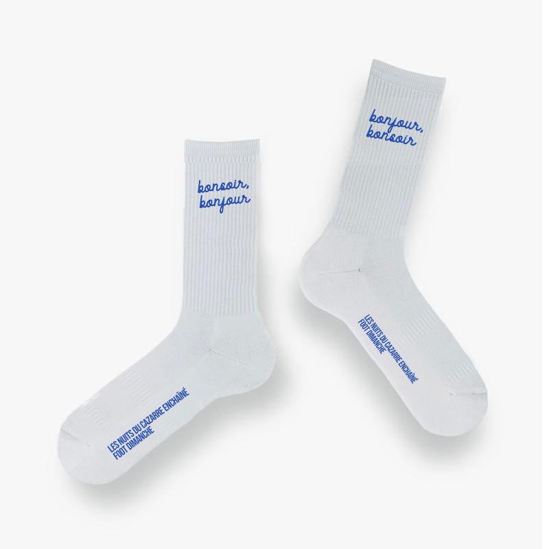 Chaussettes bonsoir, bonjour - Foot Dimanche x Cazarre