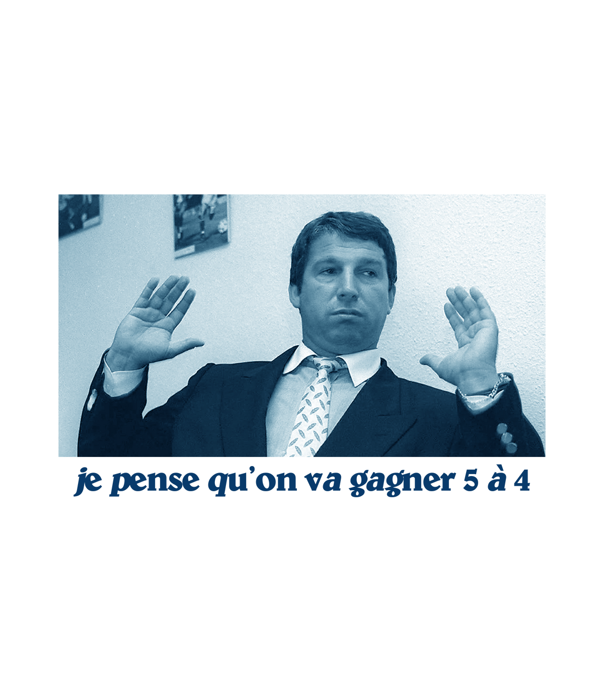 Sweat Capuche on va gagner 5 à 4 - Coach Courbis
