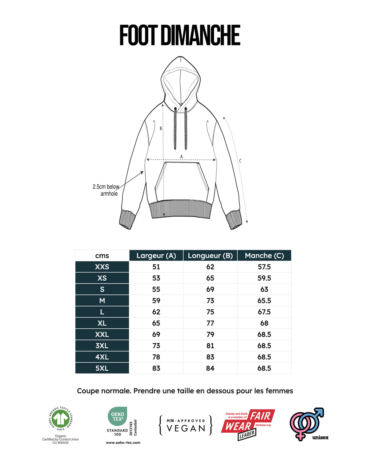 Sweat Capuche Pour l'éternité brodé - L'Equipe x Foot Dimanche