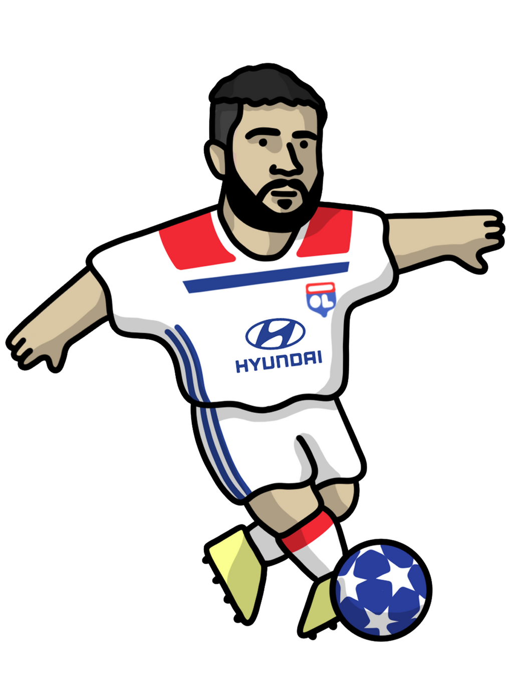 Pack 5 Chaussettes Lyon - Foot Dimanche x Clément Striano