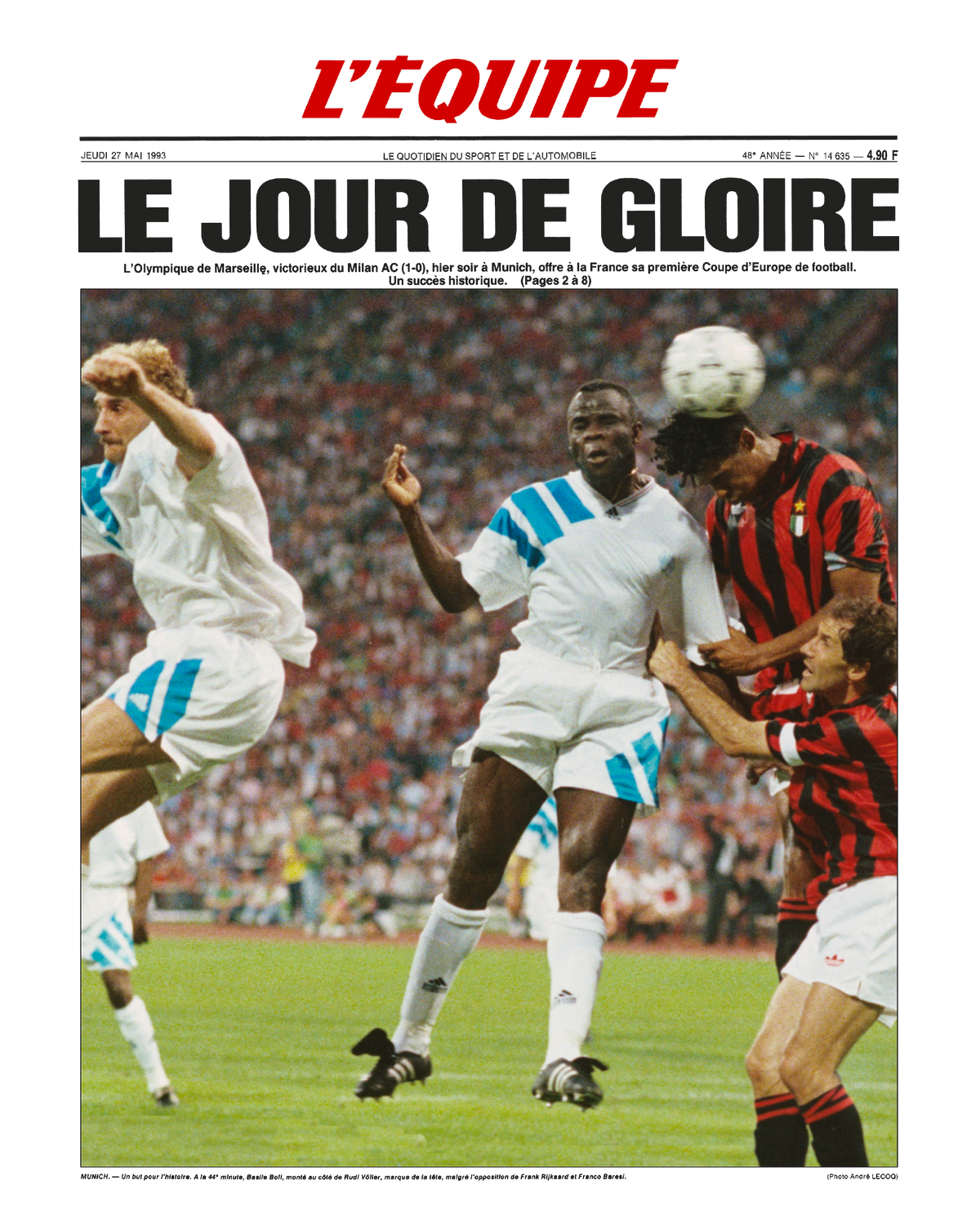 Tee Shirt Le jour de gloire - L'Equipe x Foot Dimanche
