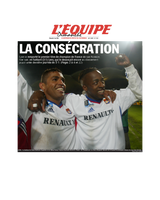 Tee Shirt La consécration OL- L'Equipe x Foot Dimanche