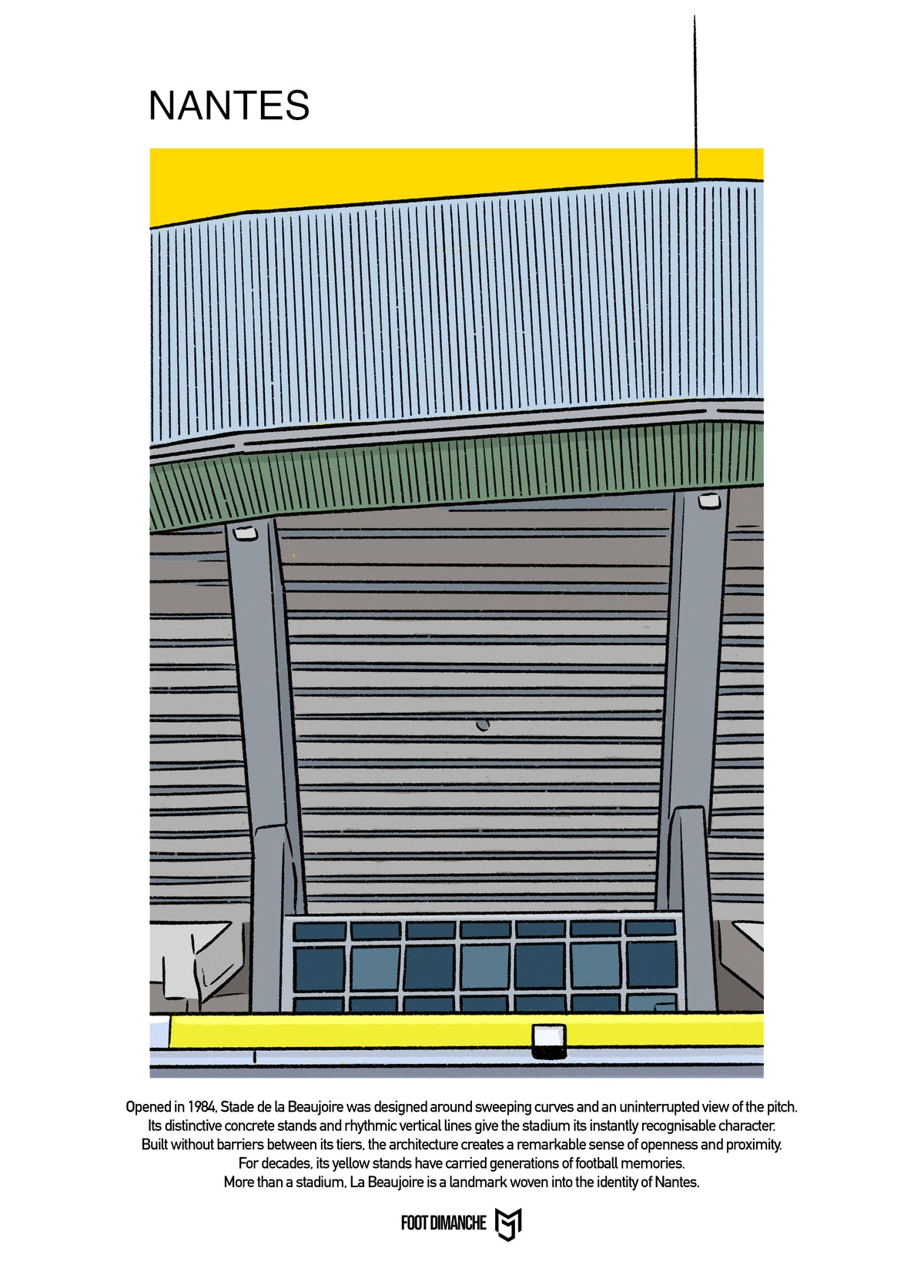 Tee Shirt Nantes - Foot Dimanche x Mark Johnson