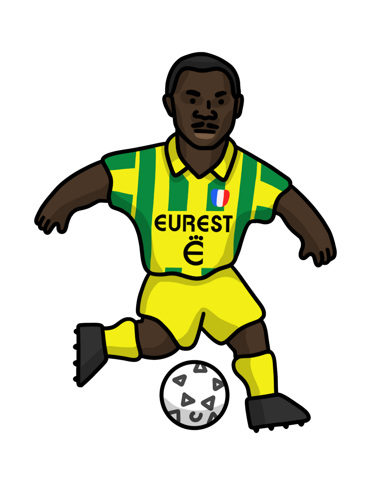 Chaussettes Japhet N'Doram - Foot Dimanche x Clément Striano
