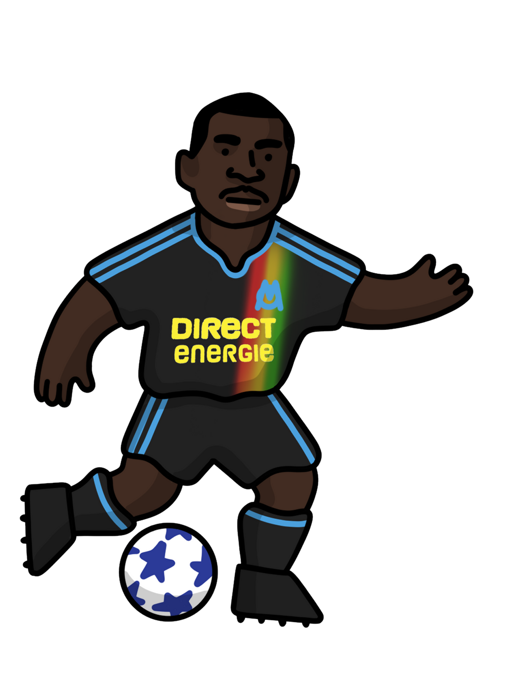 Chaussettes Niang - Foot Dimanche x Clément Striano