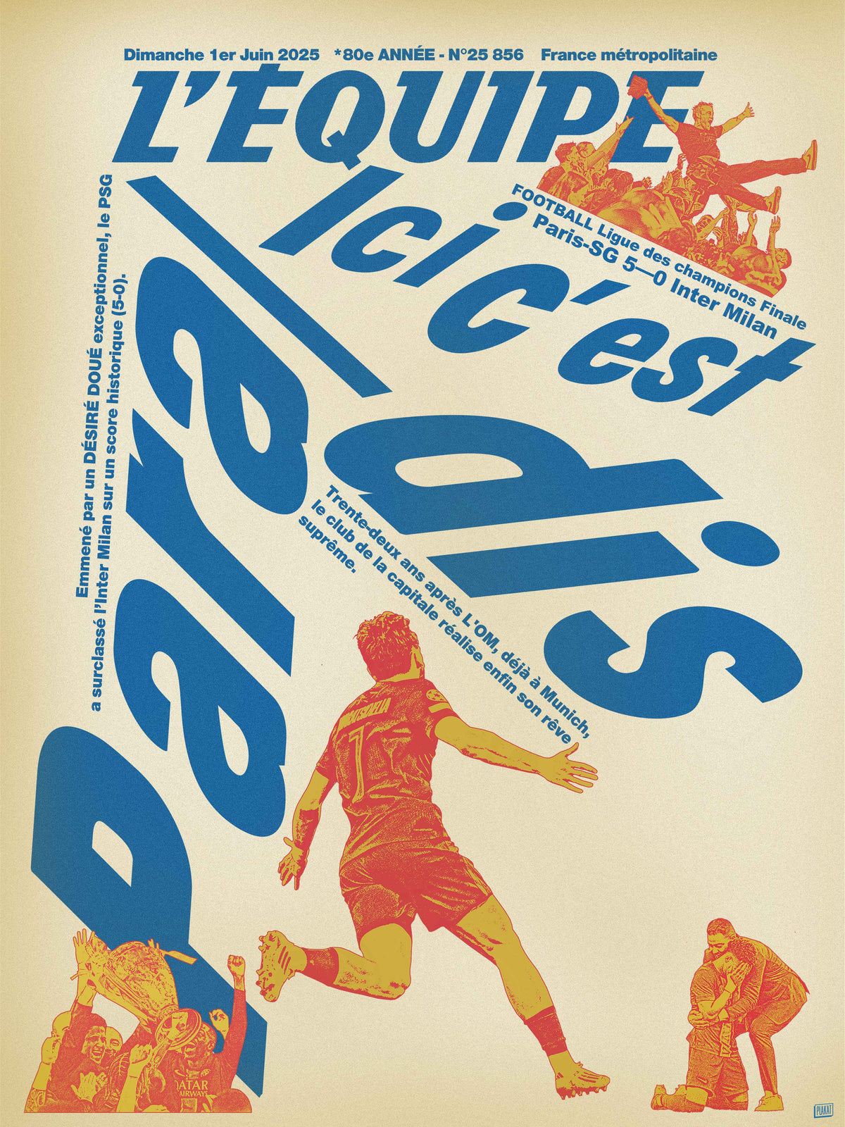 Sweat Capuche Ici c'est Paradis - L'Equipe x Foot Dimanche