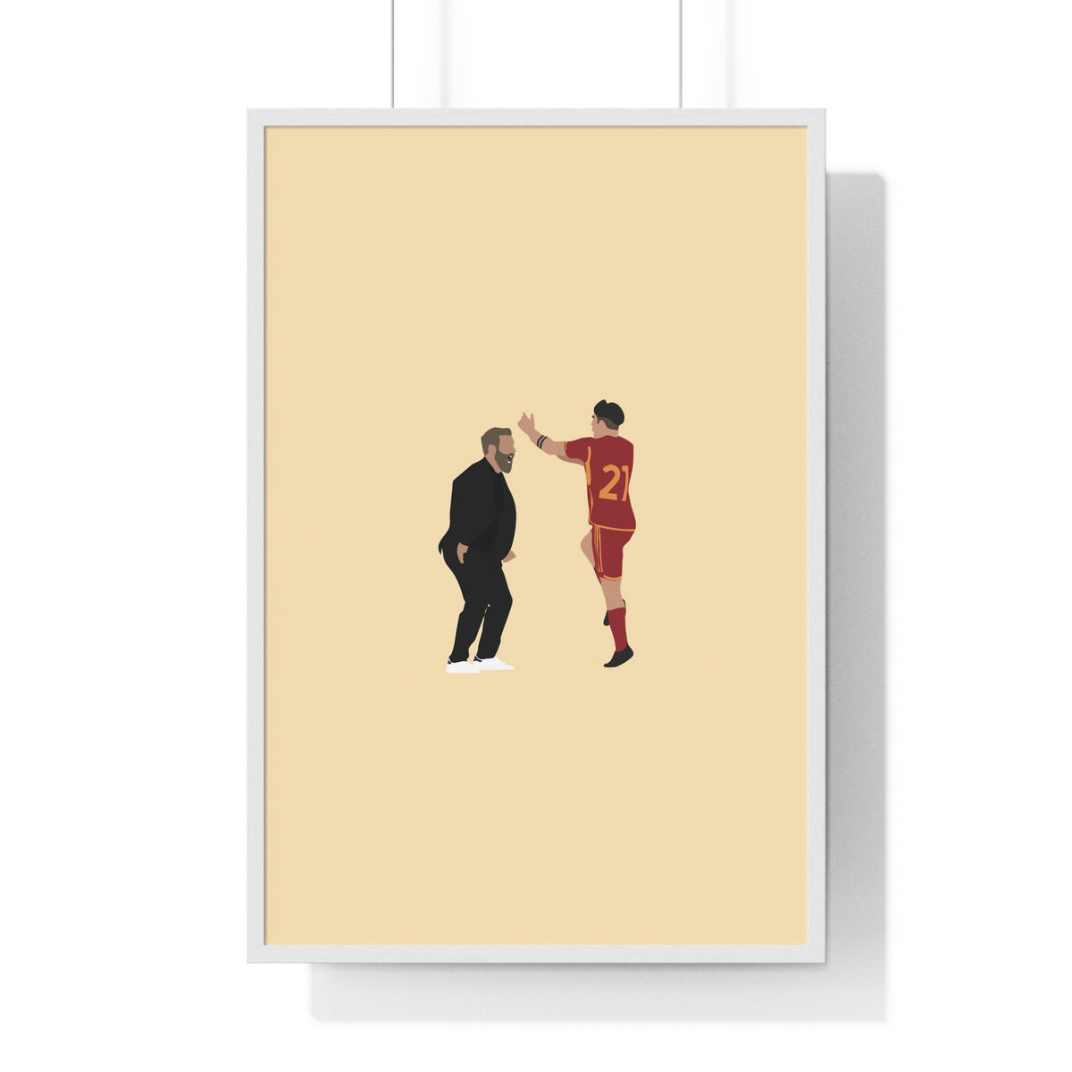 Poster Paulo Dybala Daniele De Rossi - Foot Dimanche