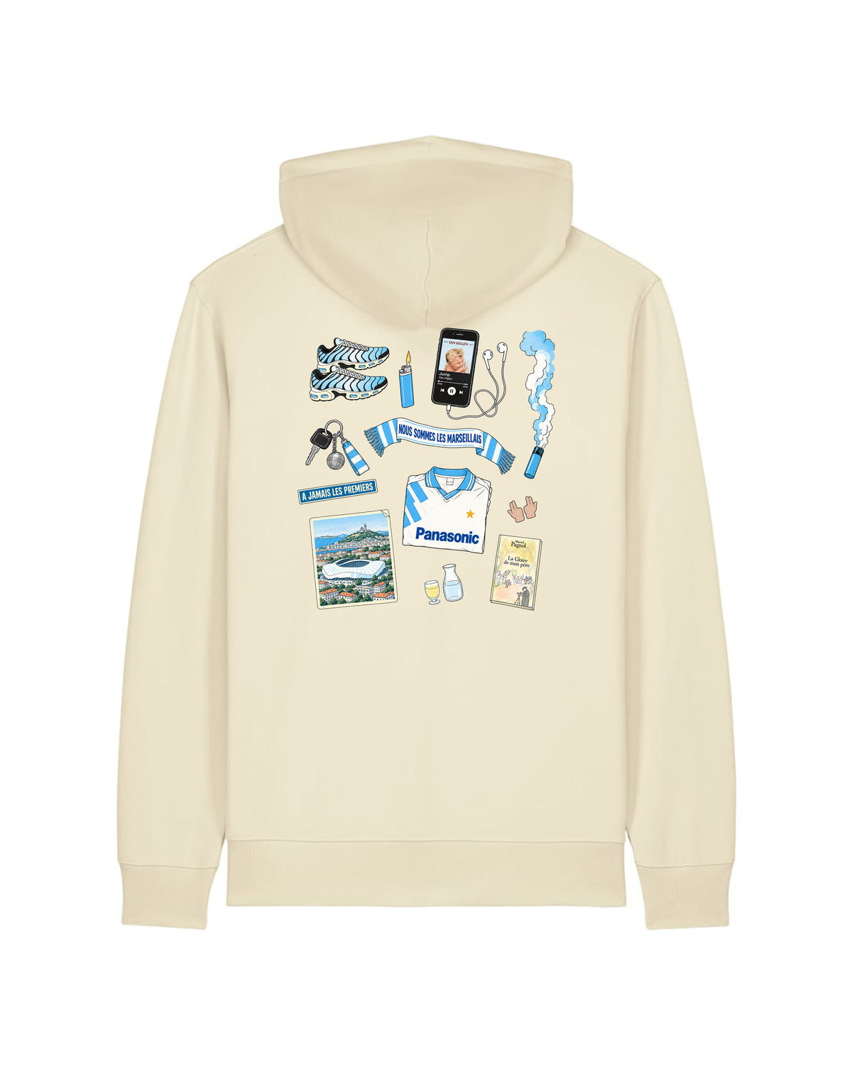 Sweat Capuche Kit Supporter Marseille