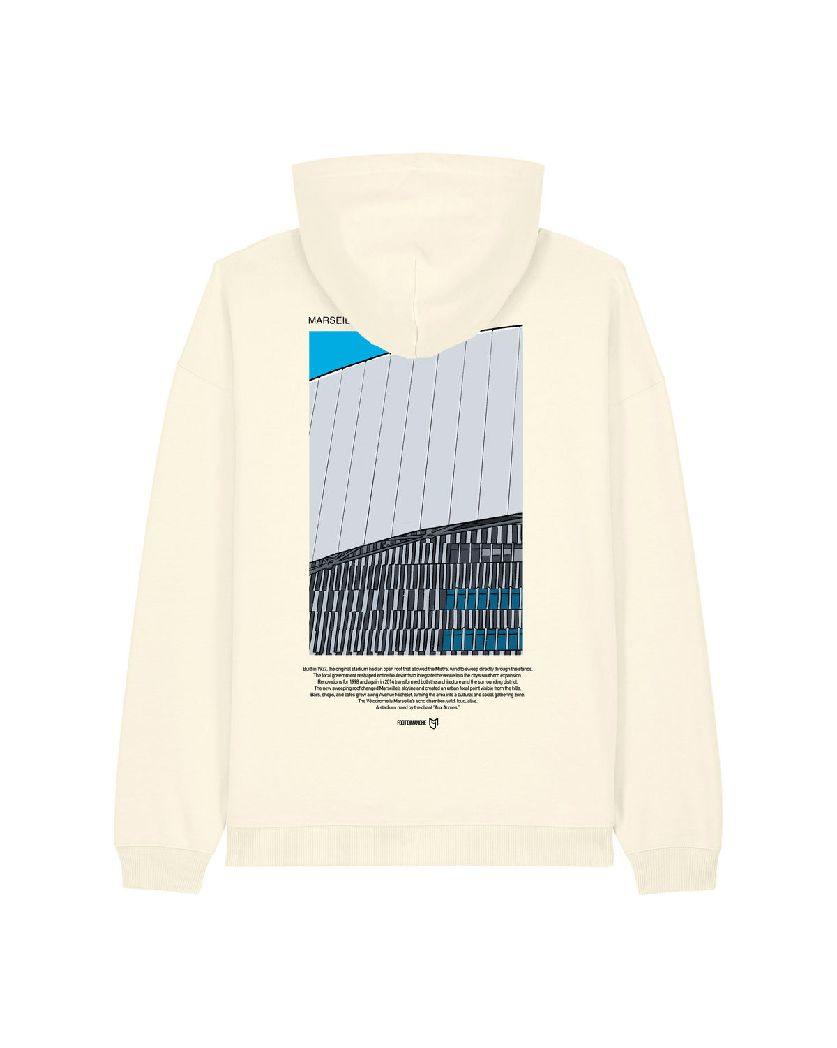 Sweat Capuche Marseille -  Foot Dimanche x Mark Johnson
