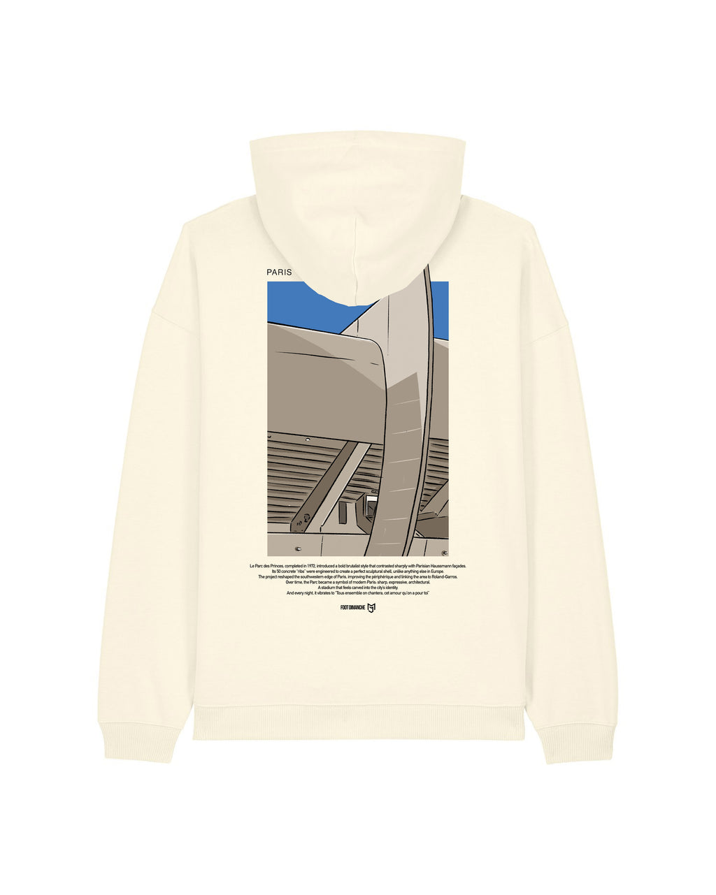 Sweat Capuche Paris -  Foot Dimanche x Mark Johnson