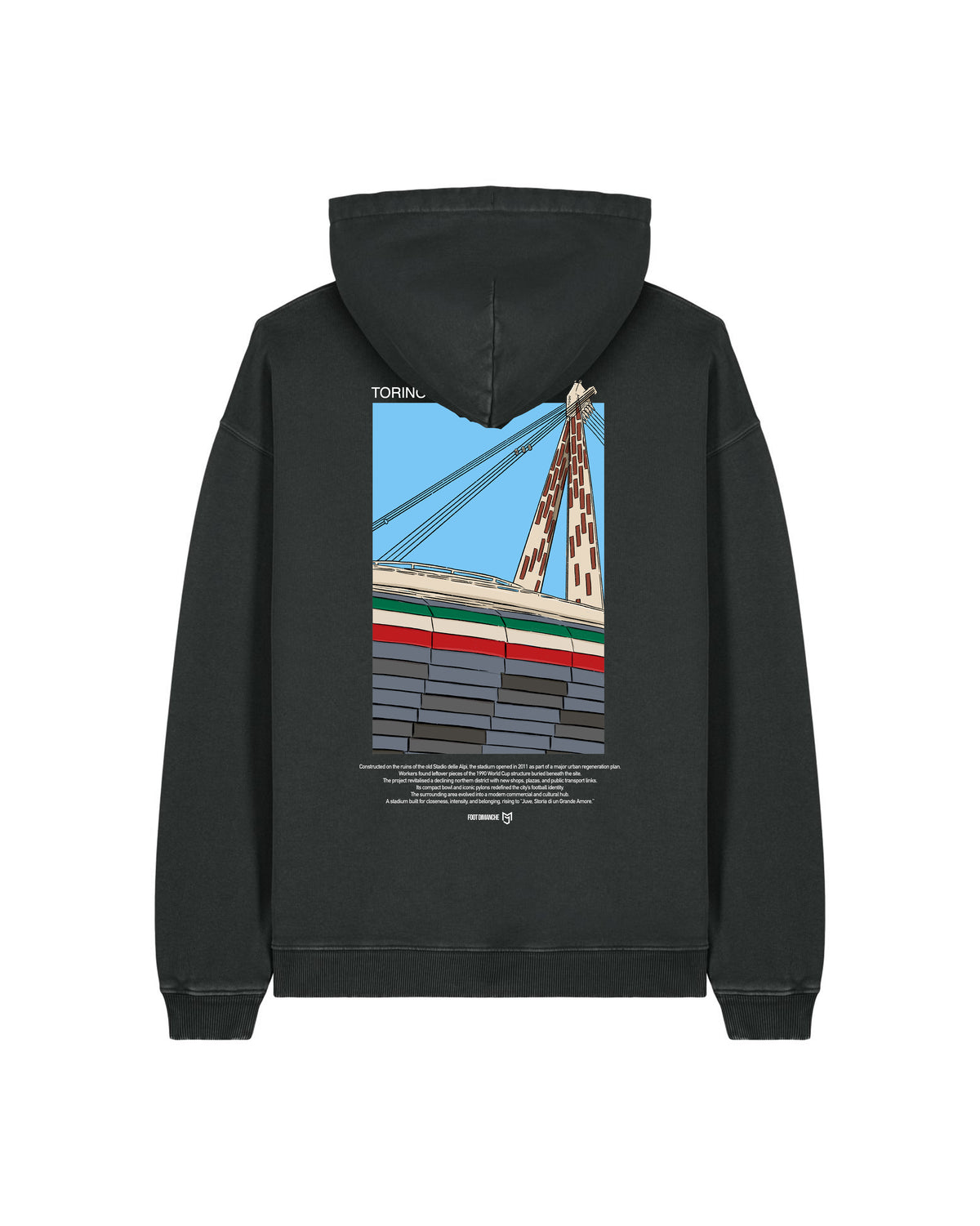Sweat Capuche Torino -  Foot Dimanche x Mark Johnson