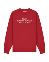 Sweat Make Bonsoir, Bonjour Great Again brodé - Cazarre x Foot Dimanche
