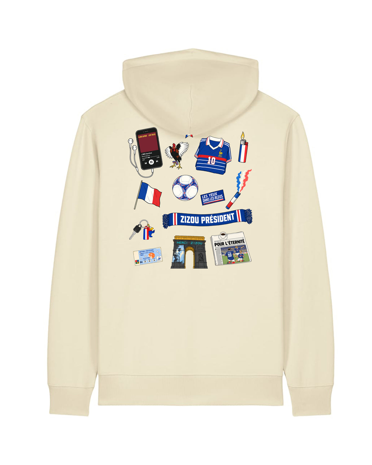 Sweat Capuche Kit Supporter France 98